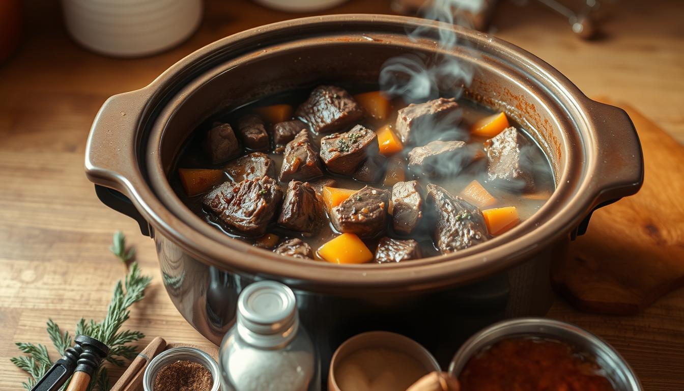 crock pot bucket steak